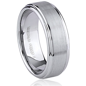 Tungsten Ring-8mm wide- Comfort Fit