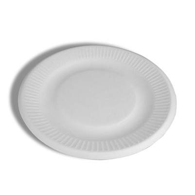 EcoSource Compostable Bagasse 6" Round Plate