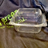 StalkMarket Clear Compostable PLA Clamshell 6"