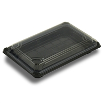 StalkMarket Compostable Sushi Tray with Lid 9" x 5.75" x 1.75"