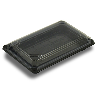StalkMarket Compostable Sushi Tray with Lid 9" x 5.75" x 1.75"