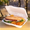 Compostable Bagasse Clamshell 9" x 6" x 3"