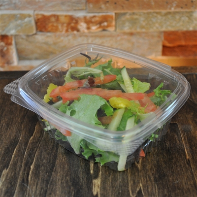 Clear Compostable PLA Hinged Deli Box 12 oz.