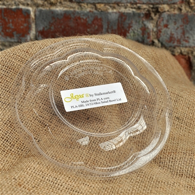 StalkMarket Compostable Round PLA Salad Bowl Lid