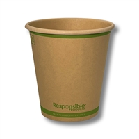 Compostable Hot Cup 8 oz (SQUAT)