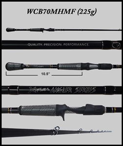 WCB70MHMF - 7'0" Medium Heavy Mod-Fast Cranking-Blended Graphite-Casting Rod