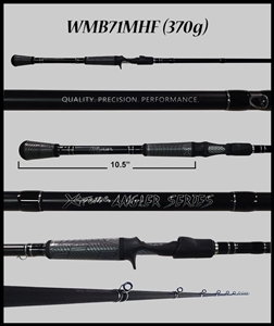 WMB71MHF - 7'1" Medium Heavy Fast Casting Rod