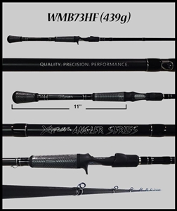 WMB73HF - 7'3" Heavy Fast Casting Rod