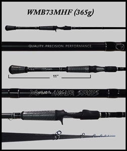 WMB73MHF - 7'3" Heavy Fast Casting Rod