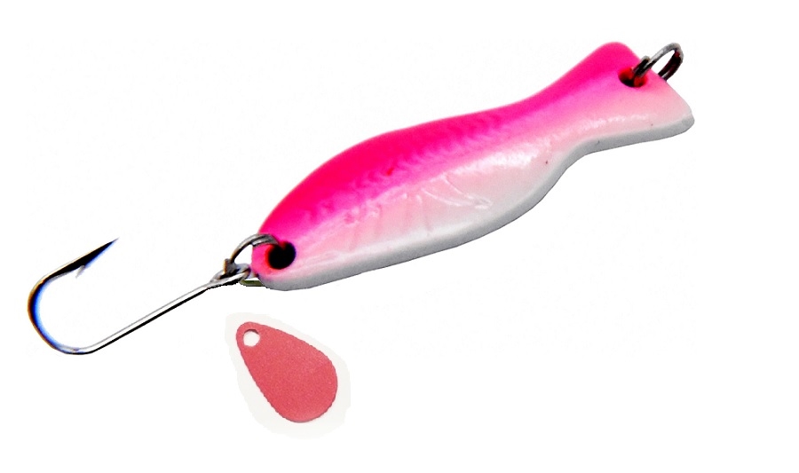 Al's Goldfish 3/16 oz Ice Fishing Jig - White Pink GLOW