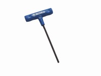 T-Handle Metric Hex Key/4mm Hex/6" Long/Molded Grip/Each