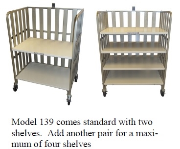 Additional Shelves forRosback Model 139 - One Pair