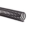 Spiral Plastic Coil 4:1 12" [13 mm (17/32"), Black] Box 100