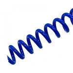 Spiral Plastic Coil 4:1 12" [14 mm (9/16"), Blue] Box 100