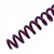 Spiral Plastic Coil 4:1 12" [14 mm (9/16"), Burgundy] Box 100