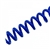 Spiral Plastic Coil 4:1 12" [16 mm (5/8"), Blue] Box 100