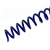 Spiral Plastic Coil 4:1 12" [22 mm (7/8"), Navy] Box 100