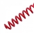 Spiral Plastic Coil 4:1 12" [22 mm (7/8"), Red] Box 100