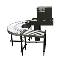 180 Degree Gravity Curved Conveyors w/ Straight Section