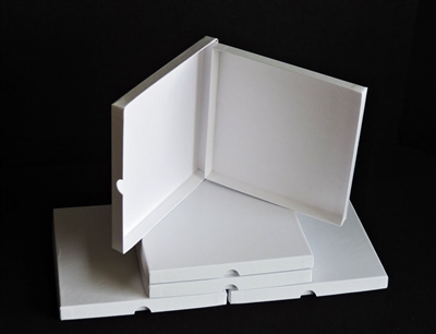 1/4" x 7" White Hinged Setup Box