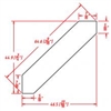 Ashford Series  Frost White Shaker ANGLE CROWN MOLDING (1 3/4"D X 1 3/4"H X 96"W) from The Cabinet Depot