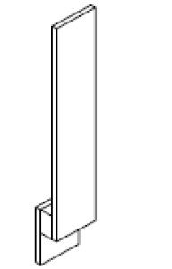 Fairfield Series Barrington White BASE FILLER WOOD (3"Wx3/4"Dx34 1/2"H) from The Cabinet Depot