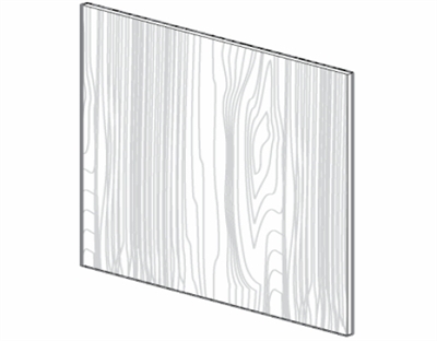 Fairfield Series Barrington White BASE PANEL SKIN - SINGLE SIDE FINISH (24"Wx36"H) from The Cabinet Depot