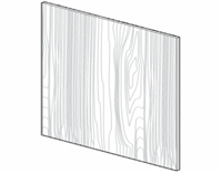 Fairfield Series Polar White Shaker BASE PANEL SKIN - SINGLE SIDE FINISH (24"Wx36"H) from The Cabinet Depot
