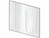 Fairfield Series  Barrington White BASE PANEL SKIN - SINGLE SIDE FINISH (96"Wx48"H) from The Cabinet Depot