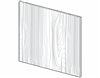 Fairfield Series  Polar White Shaker BASE PANEL SKIN - SINGLE SIDE FINISH (96"Wx48"H) from The Cabinet Depot