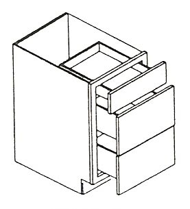 Advantage Series  Dark Chocolate Oak SPICE DRAWER - 1 DRAWER (6"Wx24"D"x34 1/2"H) from The Cabinet Depot