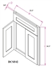 Ashford Series  Charleston Saddle SPICE DRAWER - 1 DRAWER (6"Wx24"D"x34 1/2"H) from The Cabinet Depot