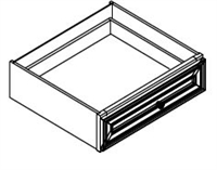 Fairfield Series  Contemporary SPICE DRAWER - 1 DRAWER (6"Wx24"D"x34 1/2"H)  from The Cabinet Depot