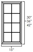 Ashford Series Frost White Shaker BASE 30 KITCHEN CABINET - 2 DOORS, 2 DRAWERS, 1 SHELF (30"Wx24"Dx34 1/2"H)  from The Cabinet Depot