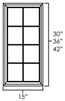 Ashford Series Frost White Shaker BASE 30 KITCHEN CABINET - 2 DOORS, 2 DRAWERS, 1 SHELF (30"Wx24"Dx34 1/2"H)  from The Cabinet Depot