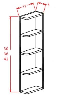 Ashford Series  Charleston Saddle SPICE DRAWER - 1 DRAWER (6"Wx24"D"x34 1/2"H) from The Cabinet Depot