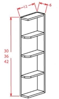 Ashford Series  Frost White Shaker SPICE DRAWER - 1 DRAWER (6"Wx24"D"x34 1/2"H) from The Cabinet Depot