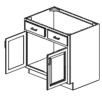 Fairfield Series  Barrington White SPICE DRAWER - 1 DRAWER (6"Wx24"D"x34 1/2"H) from The Cabinet Depot