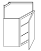 Fairfield Series Barrington White  Wall SPICE DRAWER - 1 DRAWER (6"Wx24"D"x34 1/2"H) from The Cabinet Depot