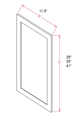 Ashford Series  York White  Accessories SPICE DRAWER - 1 DRAWER (6"Wx24"D"x34 1/2"H) from The Cabinet Depot