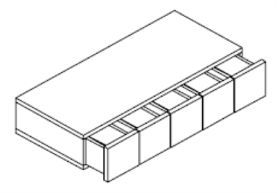 Ashford Series Frost White Shaker Accessories SPICE DRAWER - 1 DRAWER (6"Wx24"D"x34 1/2"H) from The Cabinet Depot