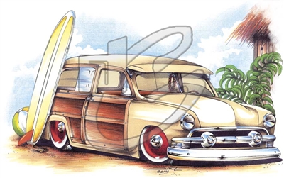 '51 Ford Woody T-shirt