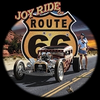 Route 66 Joy Ride Hot Rod Rat Rod T-shirt