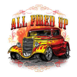 Ford Flamin' Coupe Hot Rod T-shirt
