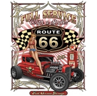 Hot Rod Rat Rod Full Service With A Smile CarT-shirt