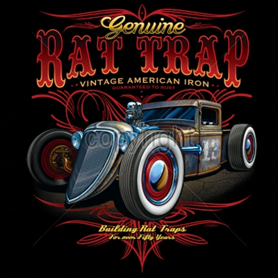 Genuine Rat Trap Vintage American Iron Hot Rod T-shirt