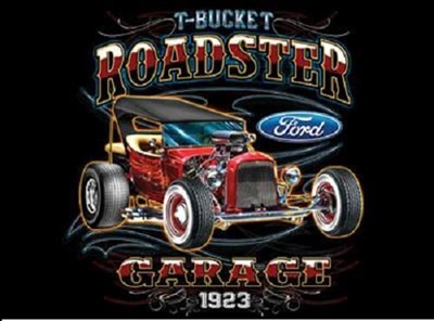 Ford T-Bucket Roadster Garage Hot Rod T-shirt S-XXXL