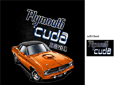 Plymouth '70 Hemi 'Cuda Barracuda Muscle Car T-shirt 100% Cotton S-XXXL