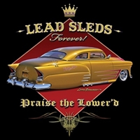 Lead Sleds Forever Hot Rod T-shirt 100% Cotton Small-XXXL