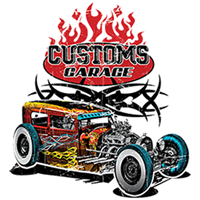 Customs Garage Hot Rod Rat Rod Speed Shop T-shirt